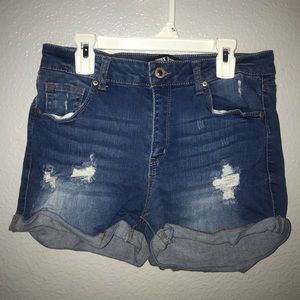 Denim shorts